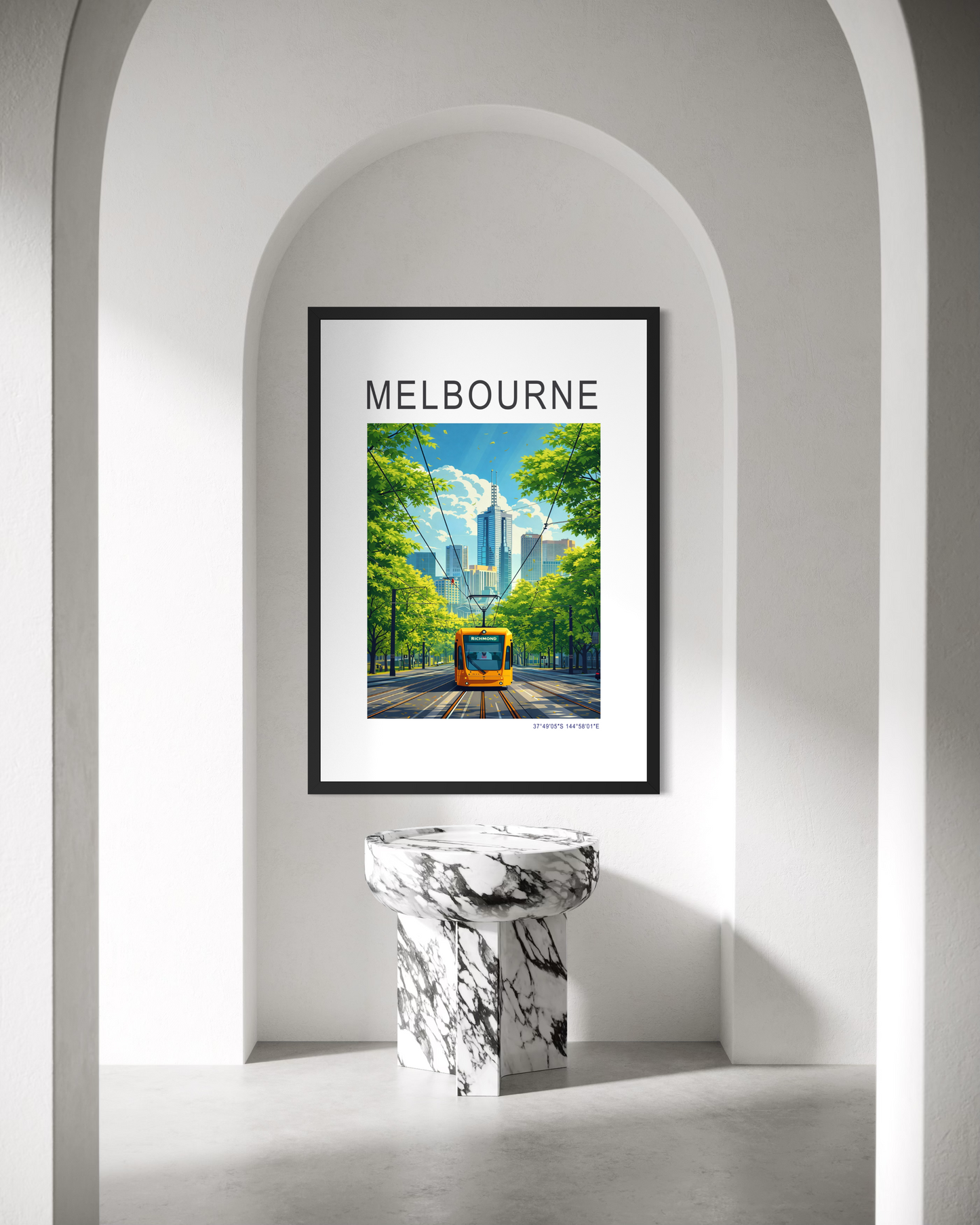 Melbourne Tram Travel Poster