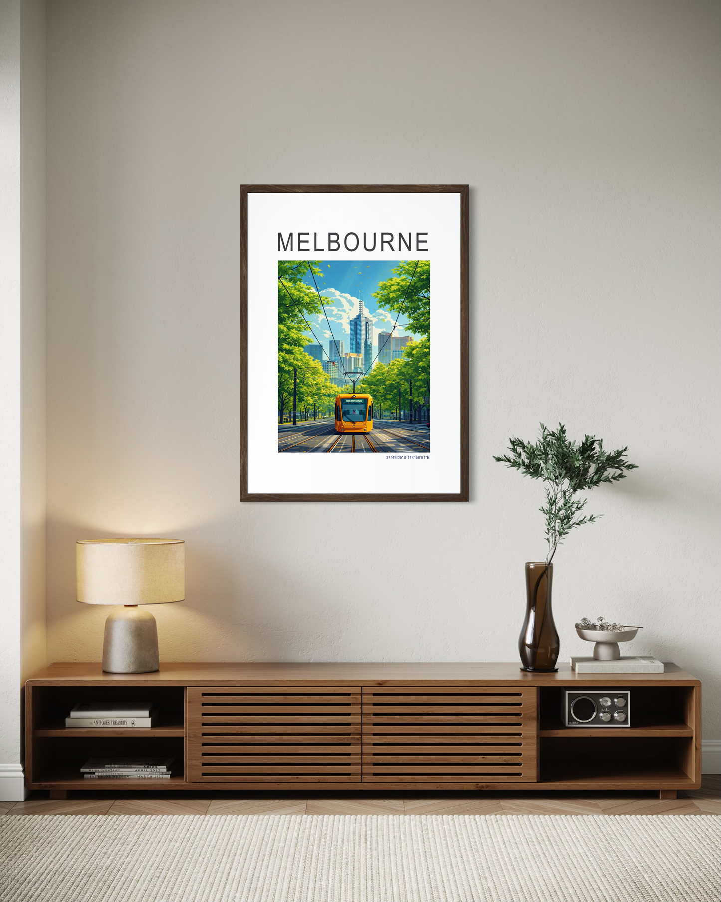 Melbourne Tram Travel Poster