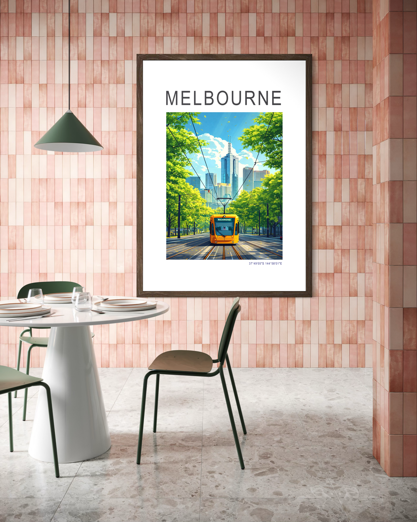 Melbourne Tram Travel Poster