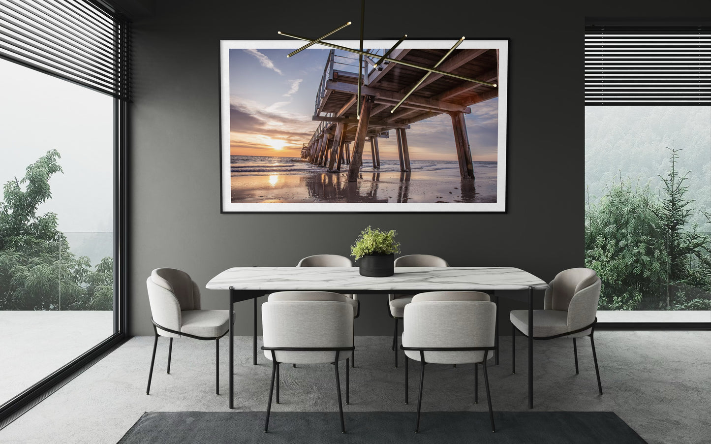 Evening Glow Grange Jetty